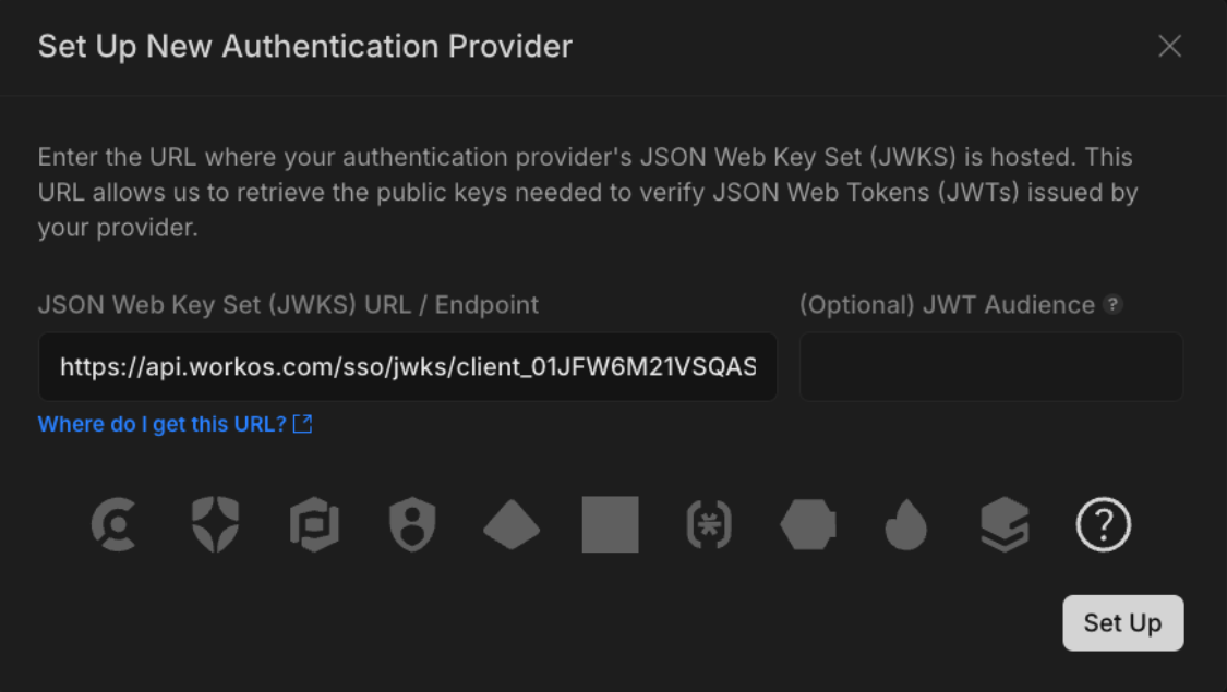 Add Authentication Provider